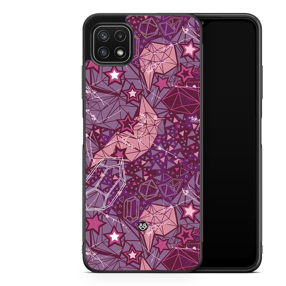 Samsung Galaxy A22 5G Case - Purple Stars