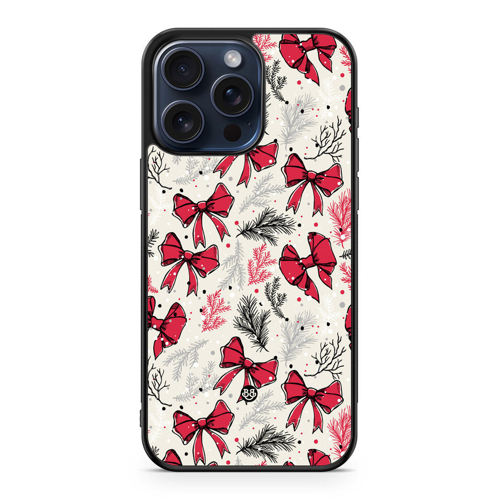 iPhone 15 Pro Max Case - Christmas Bows