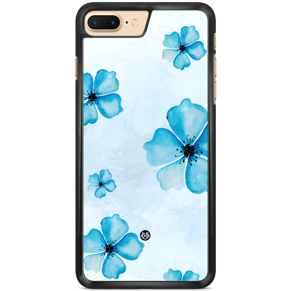 iPhone 7 Plus Case - WILD BLOOM - Blue Bloom