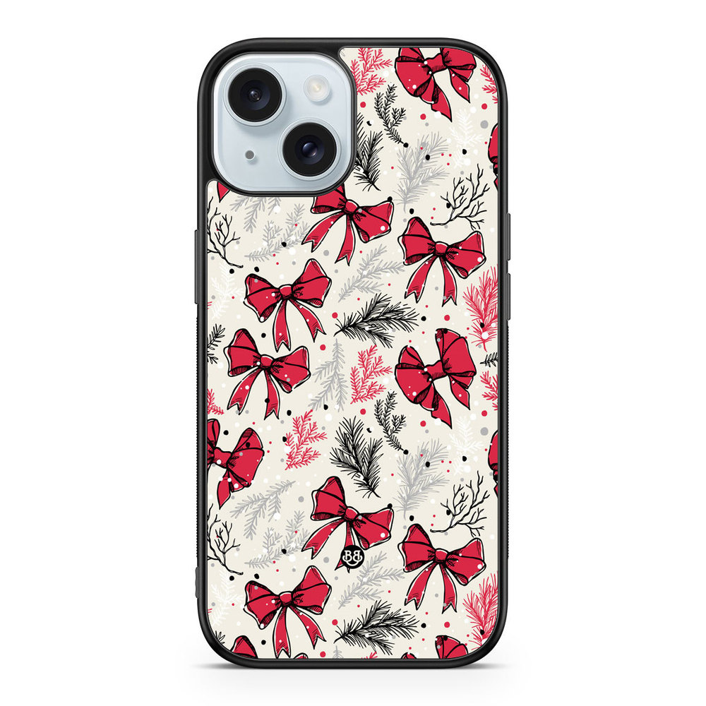 iPhone 15 Case - Christmas Bows