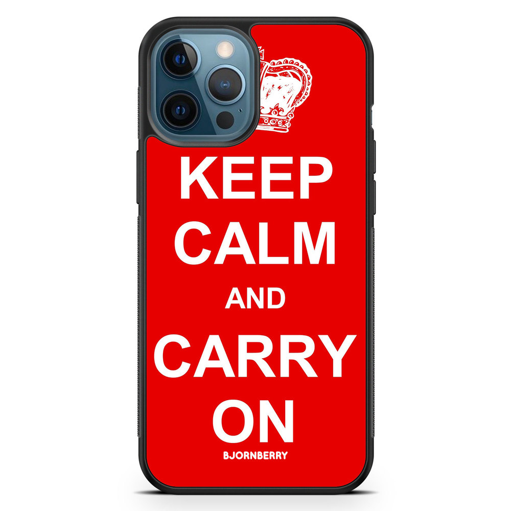 iPhone 12 Pro Case - Keep calm carry on