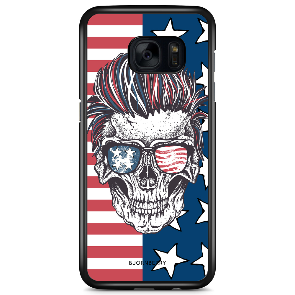 Samsung Galaxy S7 Edge Case - USA Skull