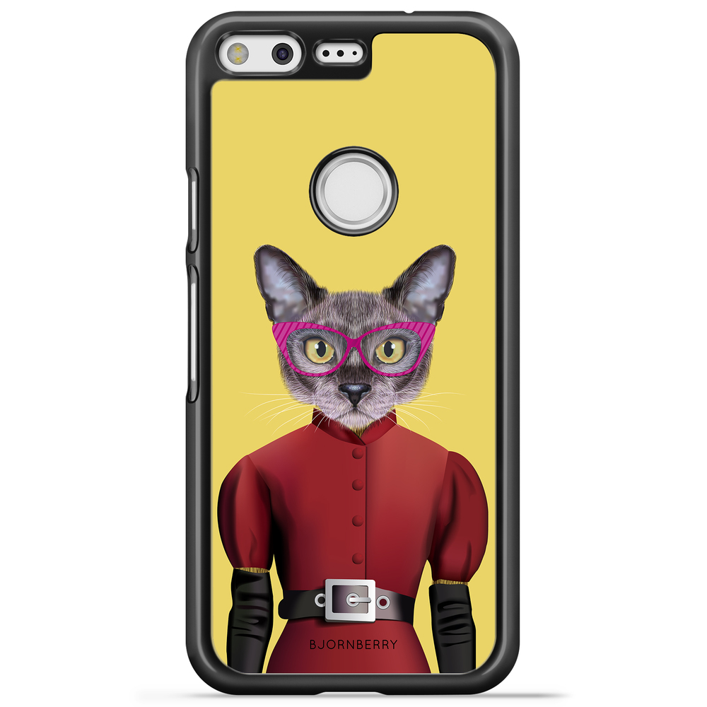 Google Pixel Case - Hipster Cat