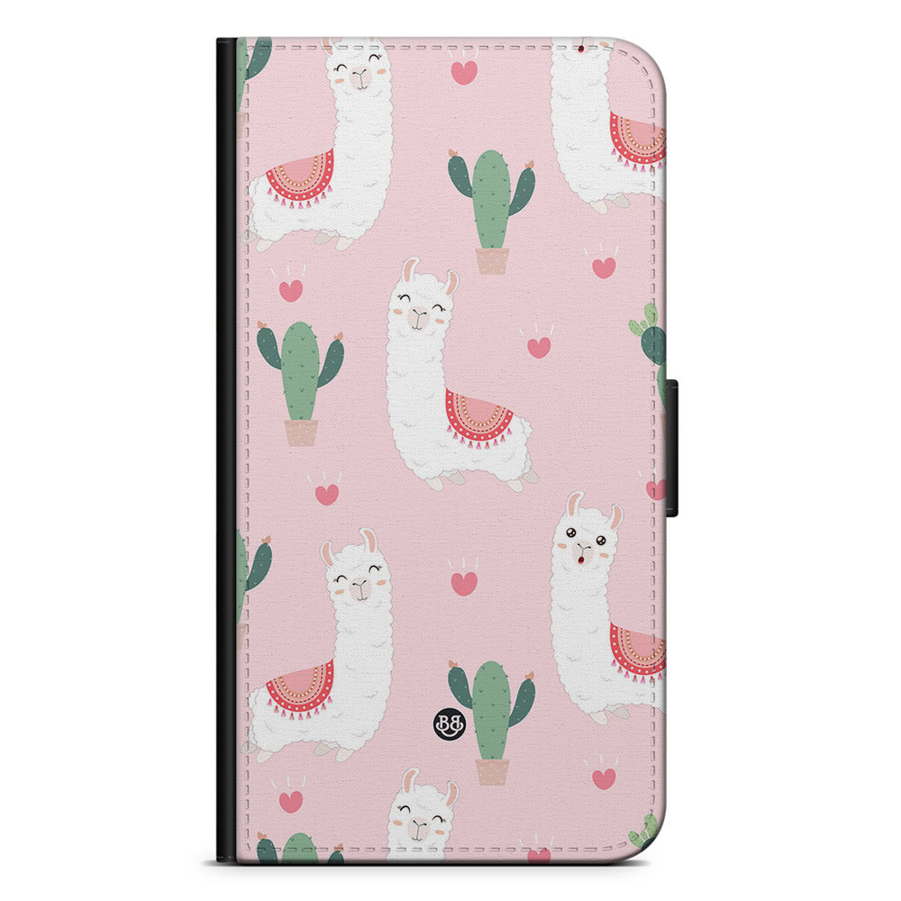 Samsung Galaxy A13 Wallet Case - Llama Pattern