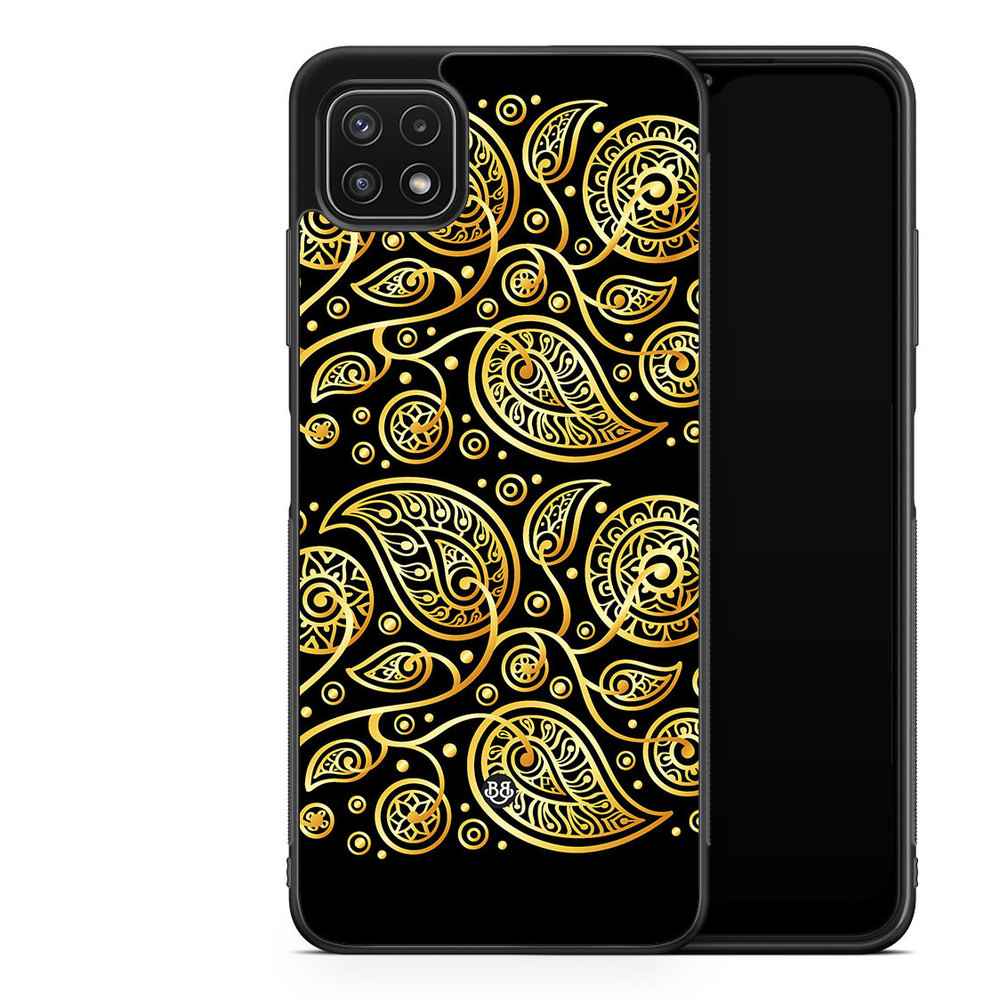 Samsung Galaxy A22 5G Case - Gold Flowers