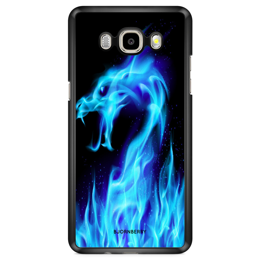 Samsung Galaxy J7 (2016) Case - Blue Flames Dragon