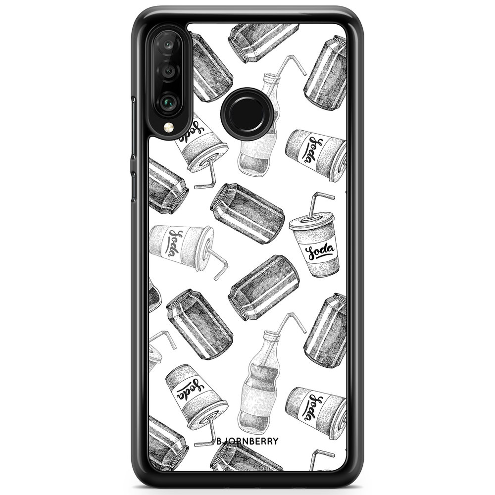 Huawei P30 Lite Case - Soda Black & White