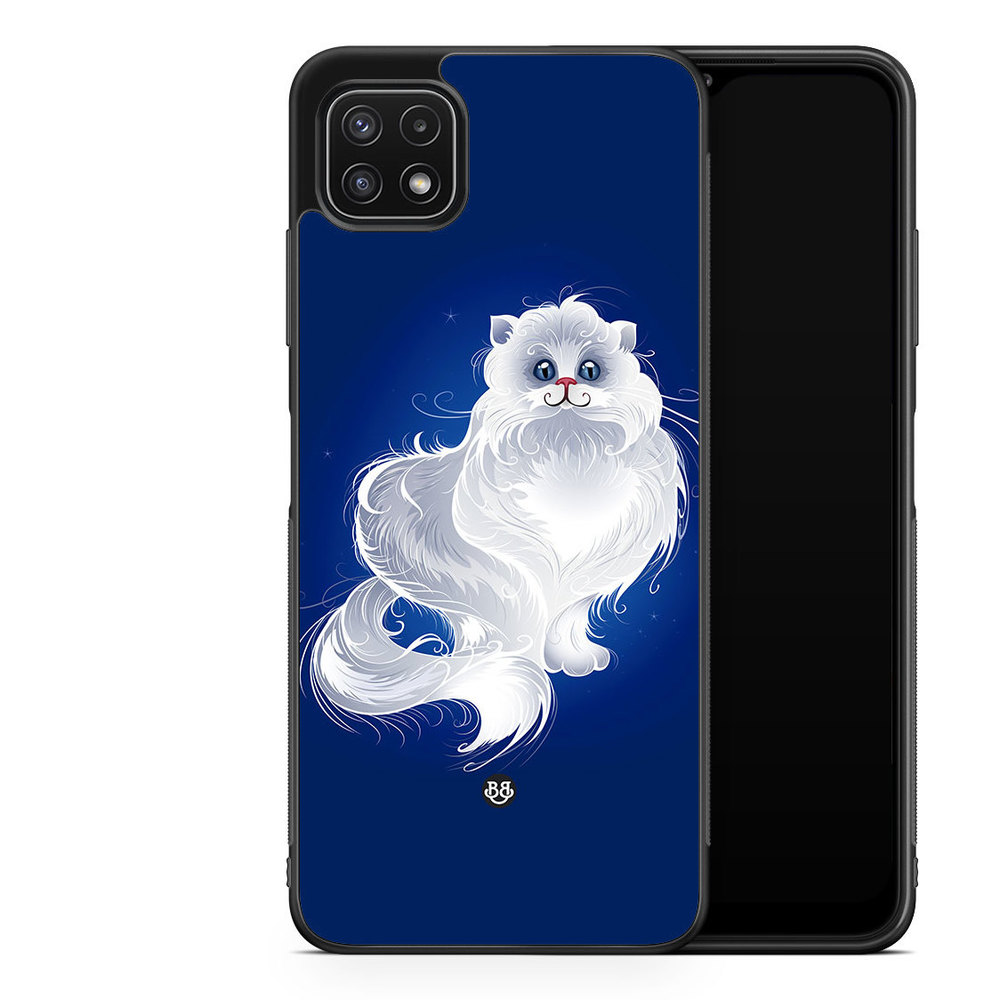 Samsung Galaxy A22 5G Case - White Cat