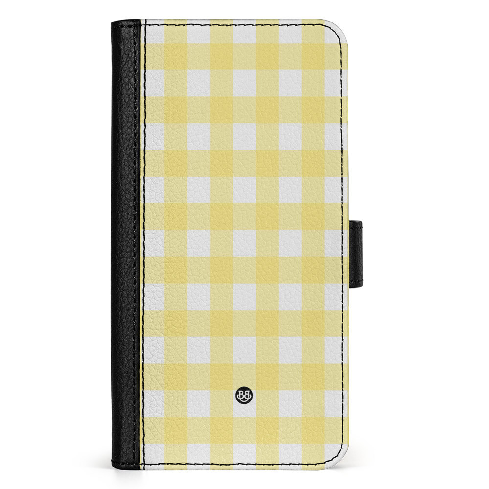 Doro 8050 Wallet Case - SUMMER GARDEN - Lemon Check