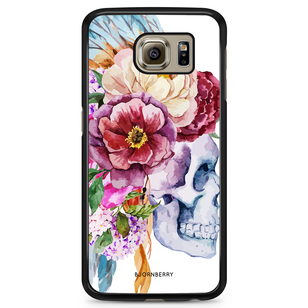 Samsung Galaxy S6 Case - Skull & Flowers