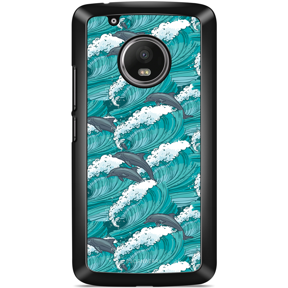 Motorola/Lenovo Moto G5 Case - Waves And Dolphins