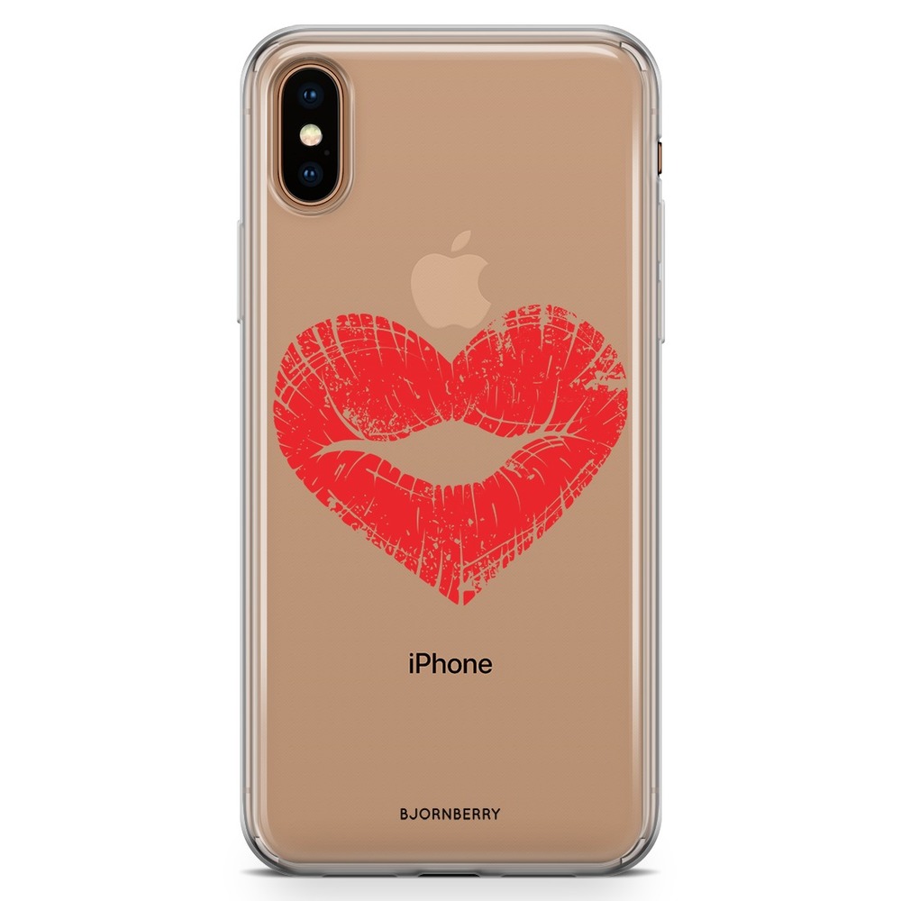 iPhone Xs Max Fashion Case - Heart Lips