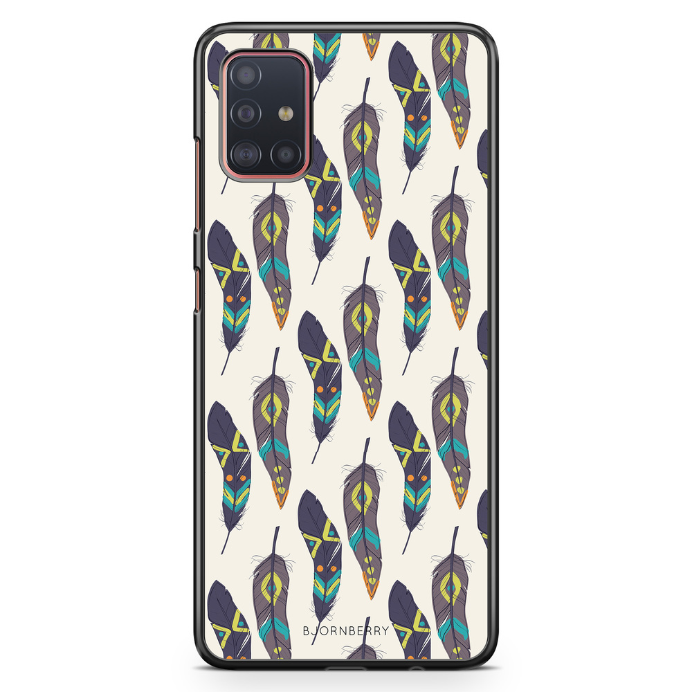 Samsung Galaxy A51 Case - Ethnic Feathers