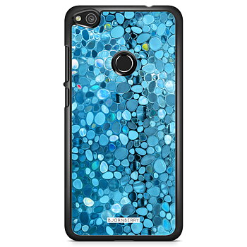 Huawei Honor 8 Lite Skal - Stained Glass Blå