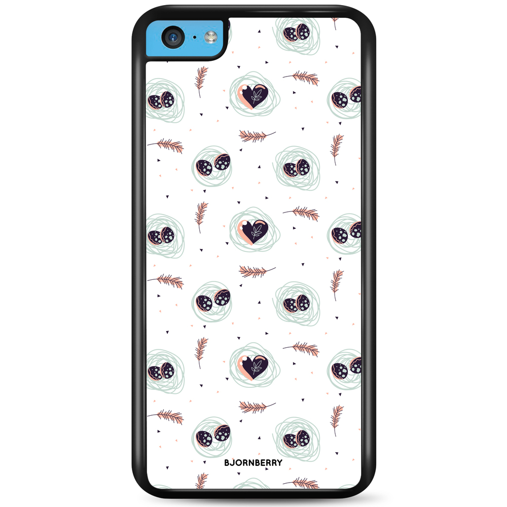 iPhone 5C Case - Eggs and Hearts
