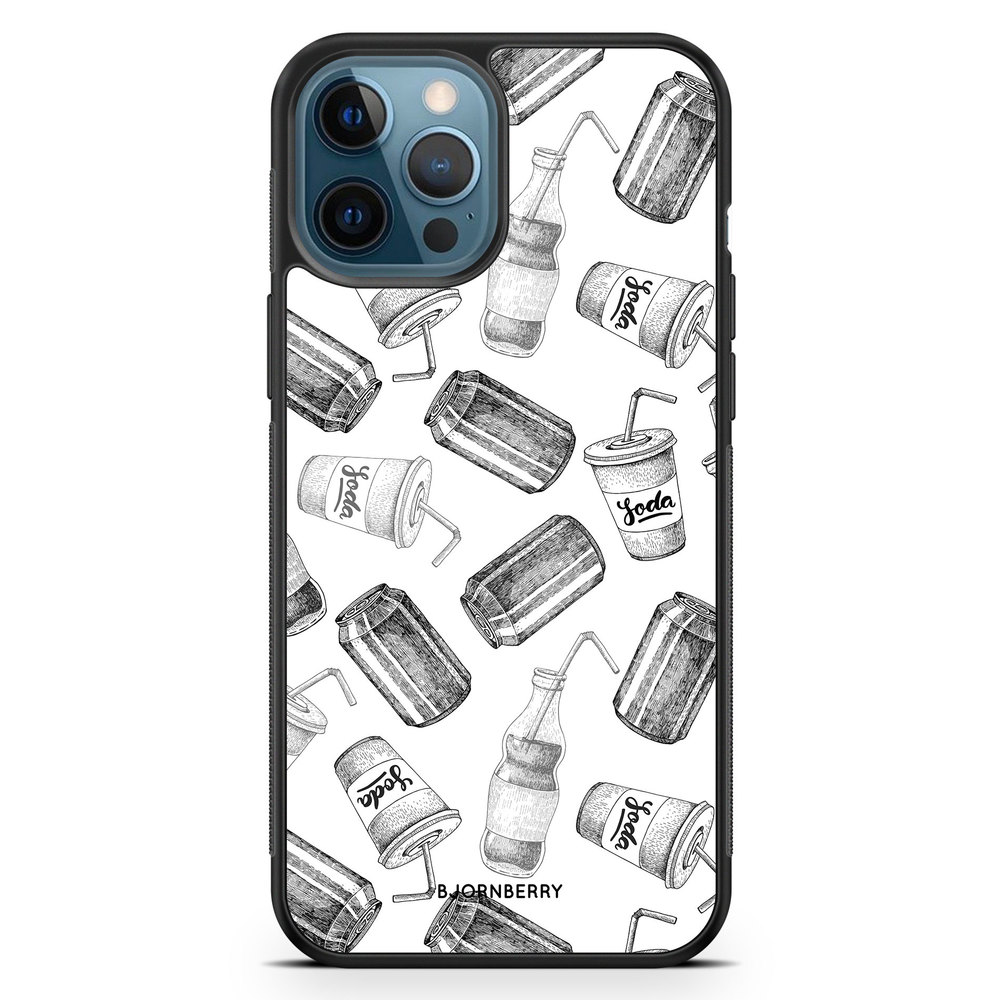 iPhone 12 Pro Case - Soda Black & White