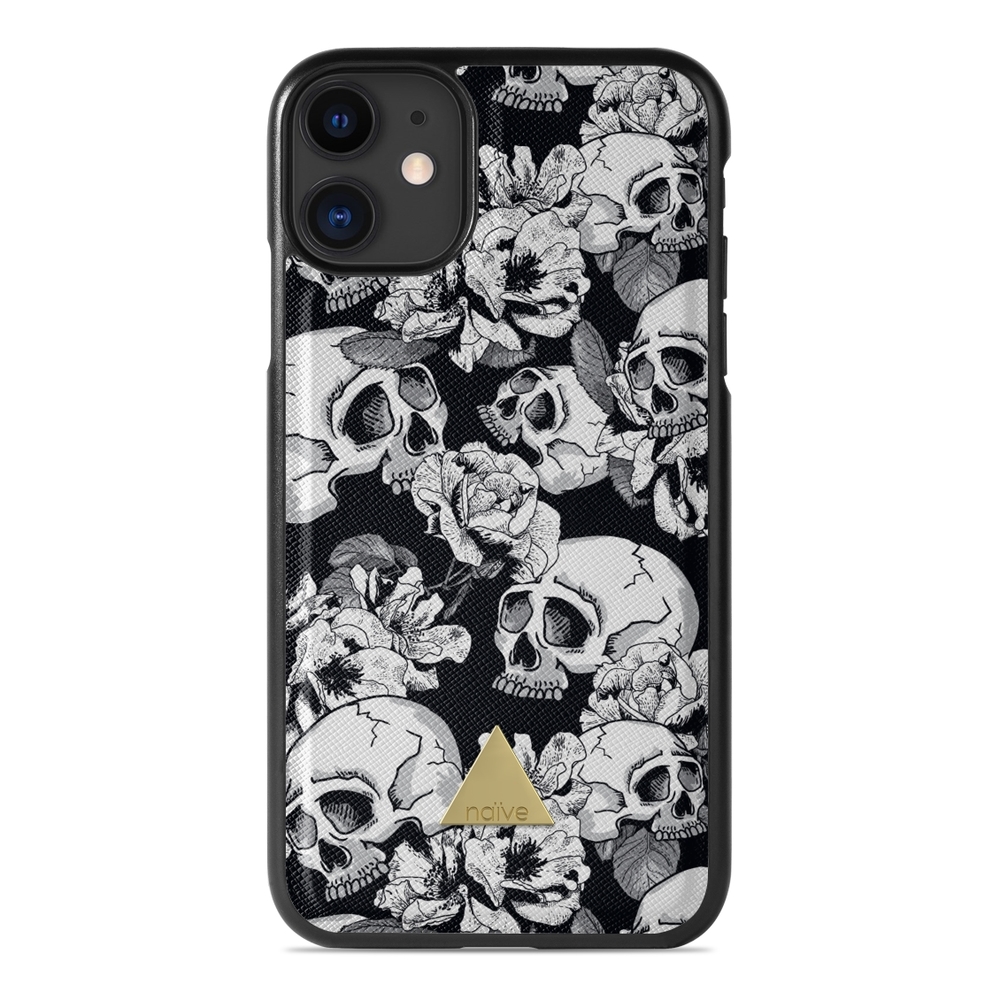 Naive iPhone 11 Case - Skulls & Roses