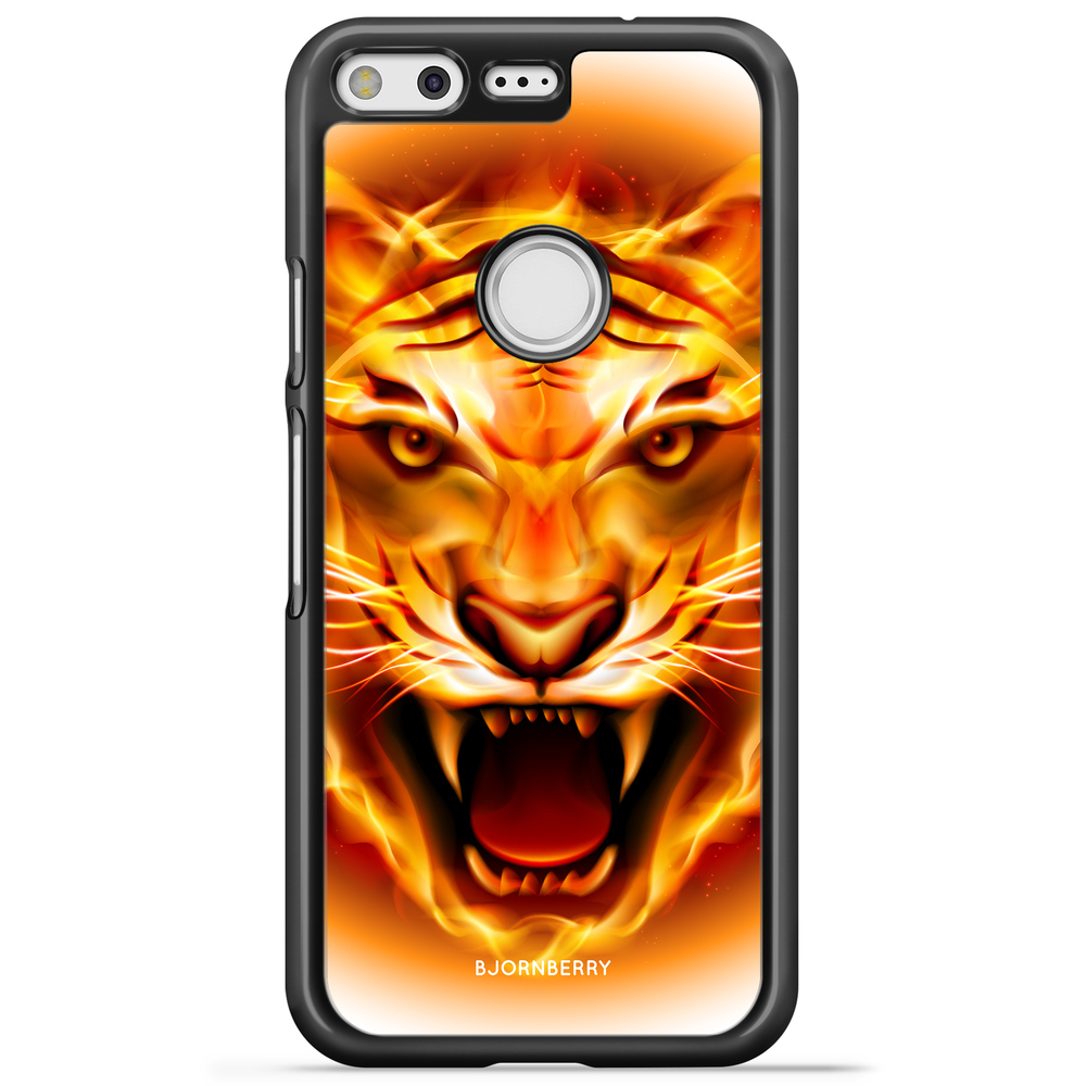 Google Pixel Case - Flames Tiger
