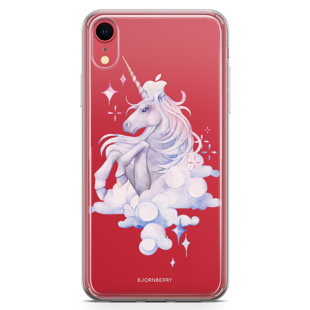 iPhone XR Fashion Skal - Vattenfärg Enhörning