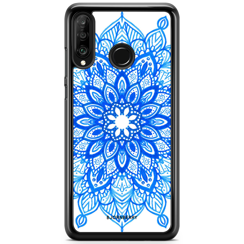 Huawei P30 Lite Skal - Blå Mandala | Mobilskal & Mobilfodral BJORNBERRY