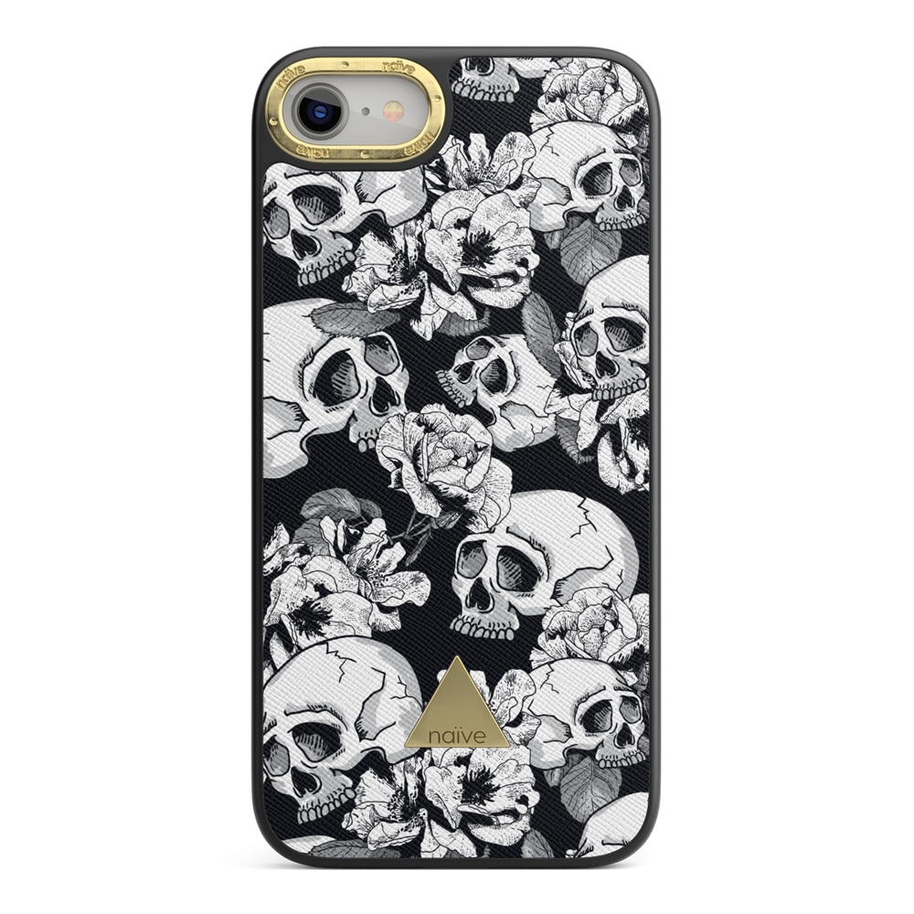 Naive iPhone 8/SE (2020) Case - Skulls & Roses