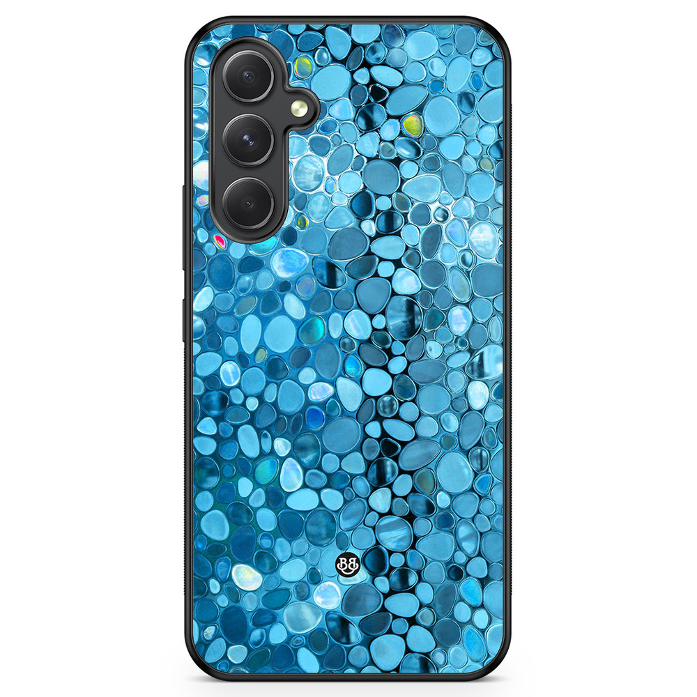 Samsung Galaxy A54 5G Case - Stained Glass Blue