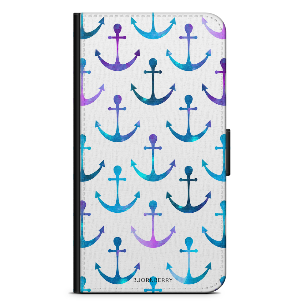 Samsung Galaxy A10 (2019) Wallet Case - Anchor Pattern
