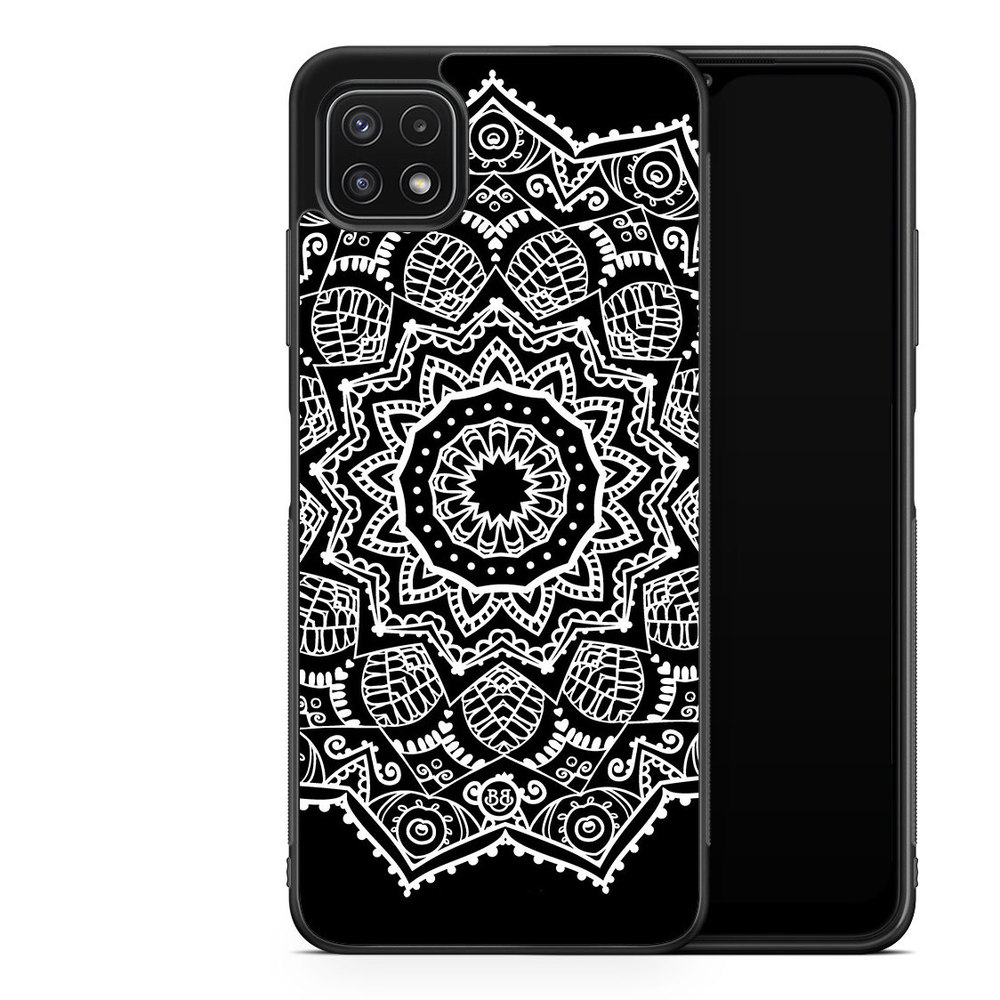 Samsung Galaxy A22 5G Case - White Mandala