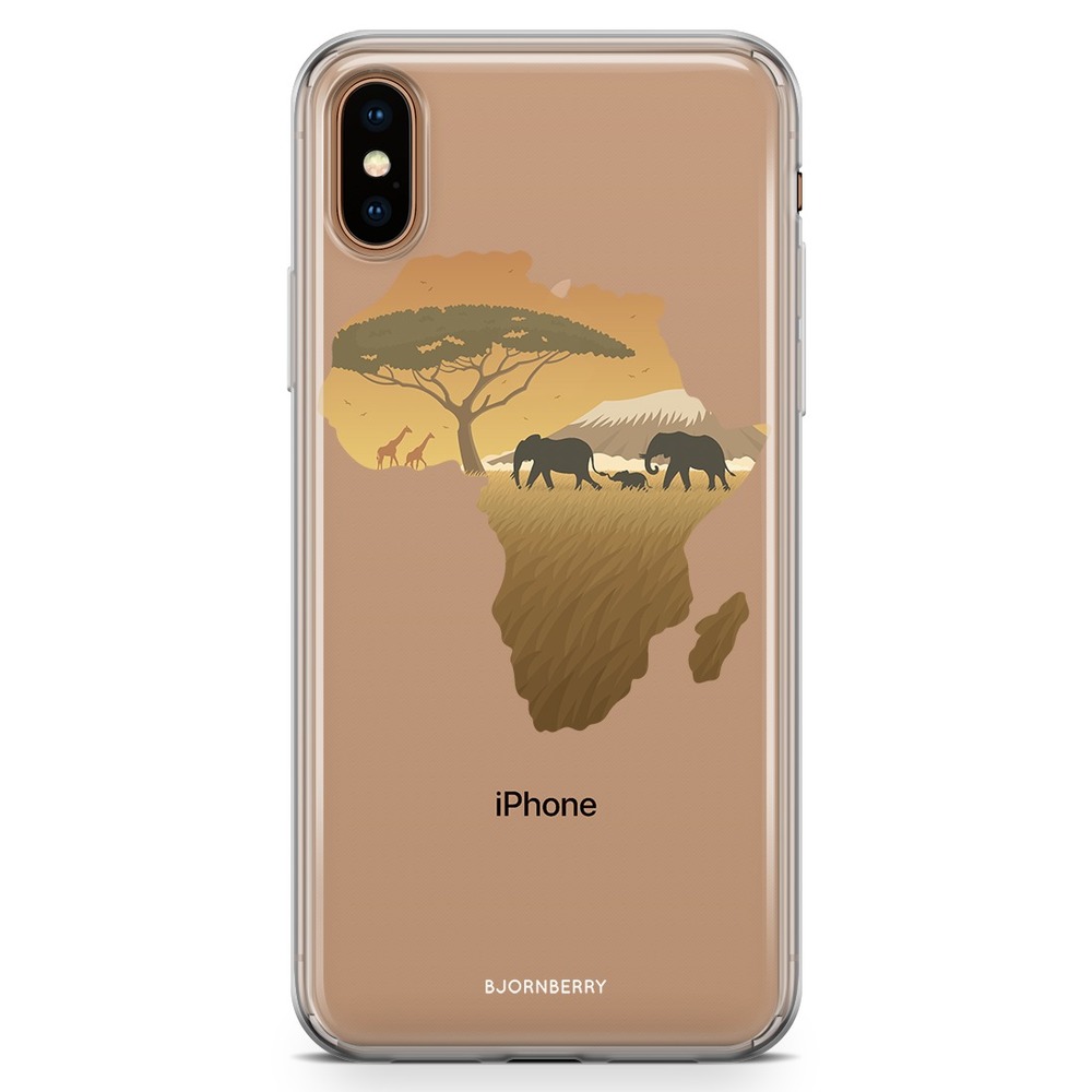iPhone Xs Max Fashion Skal - Afrika Brun