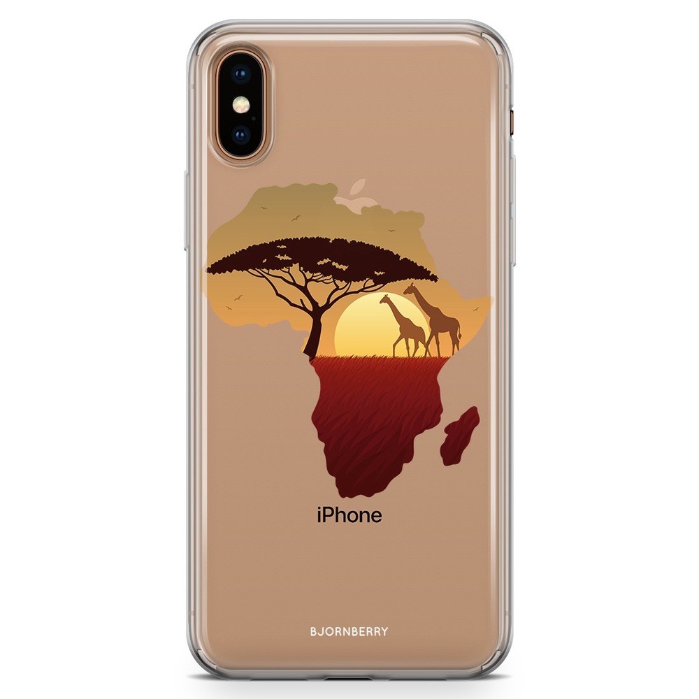 iPhone Xs Max Fashion Case - Africa Black