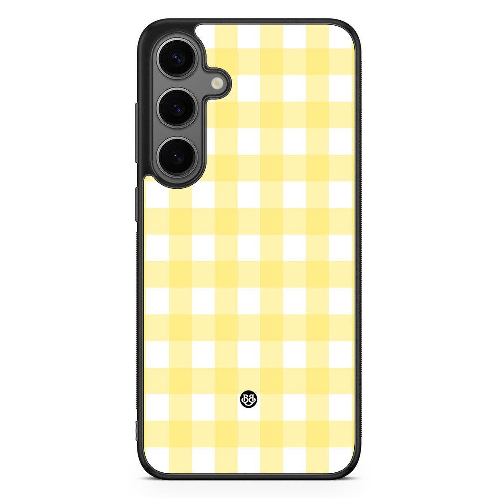Samsung Galaxy S24 Plus Case - SUMMER GARDEN - Lemon Check
