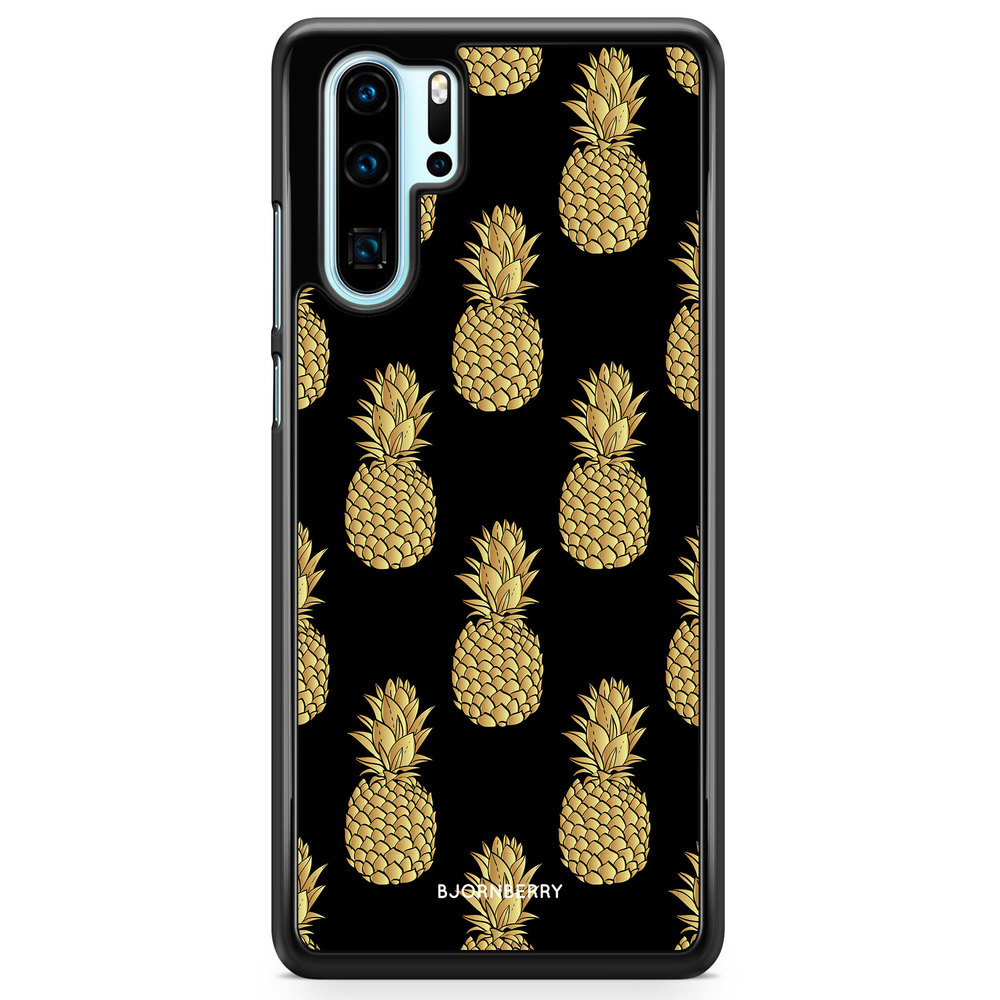 Huawei P30 Pro Case - Gold Pineapples