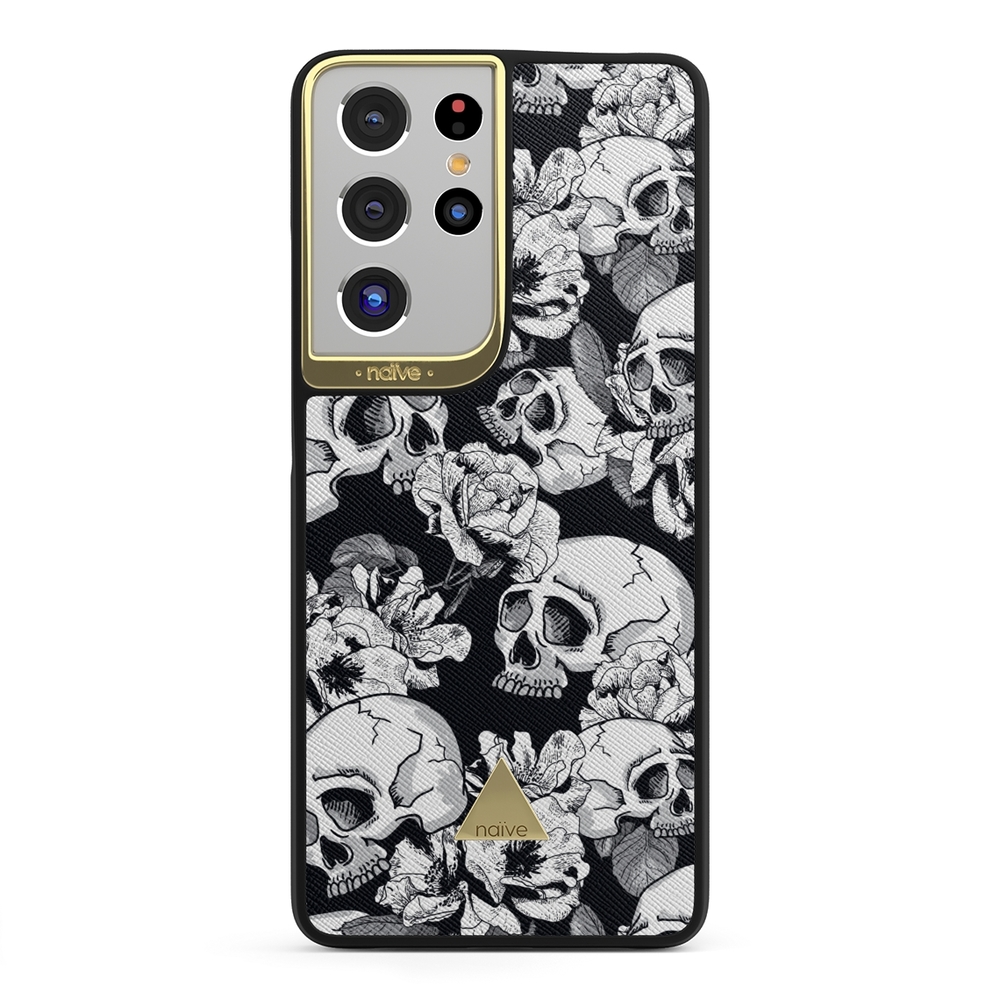 Naive Samsung Galaxy S21 Ultra Case - Skulls & Roses