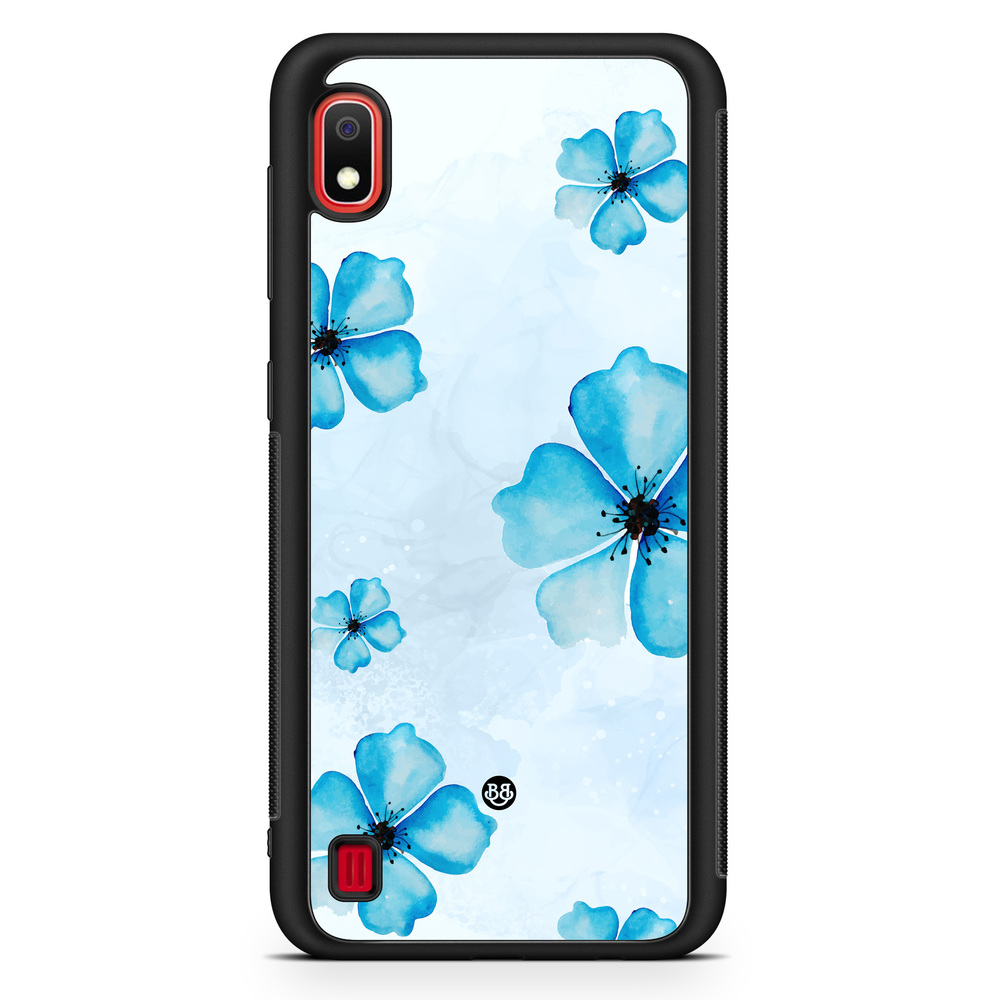 Samsung Galaxy A10 Case - WILD BLOOM - Blue Bloom