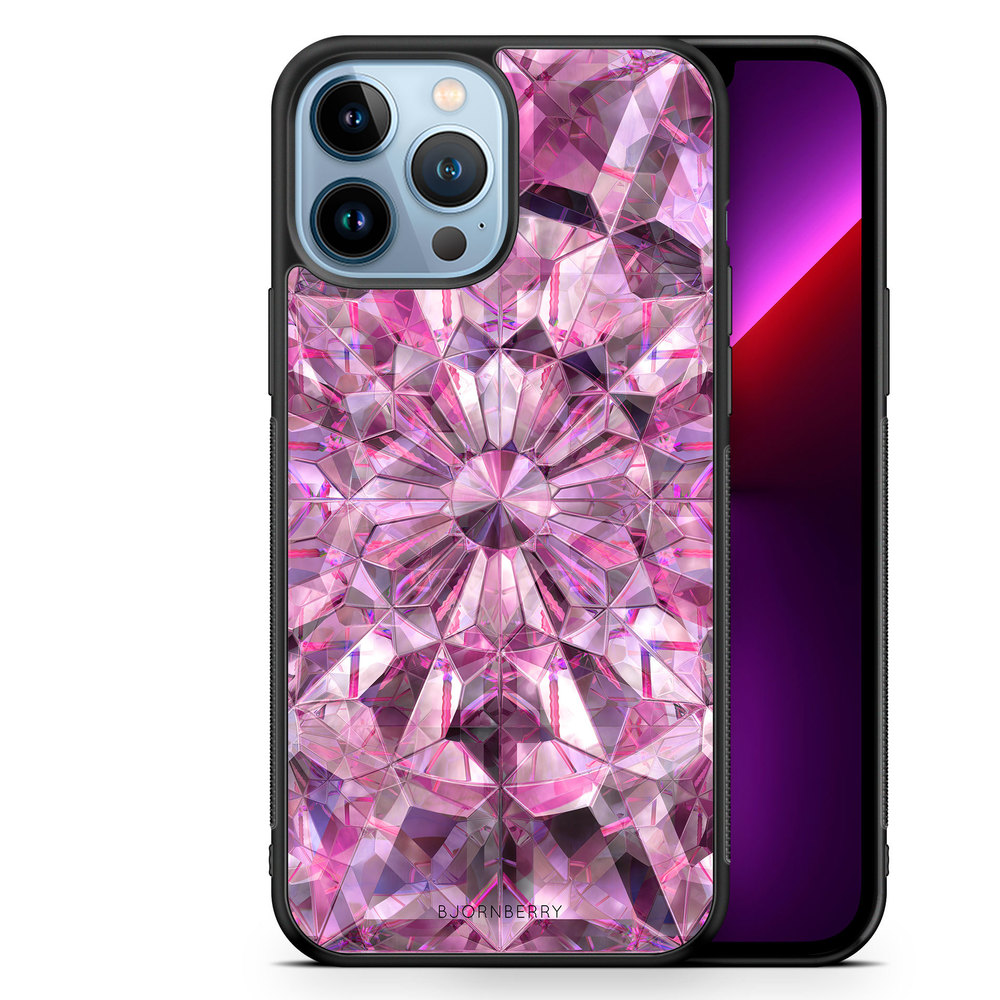 iPhone 13 Pro Max Case - Pink Crystals