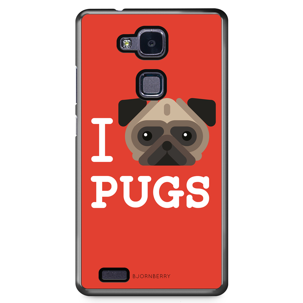 Huawei Honor 5X Case - I Love Pugs