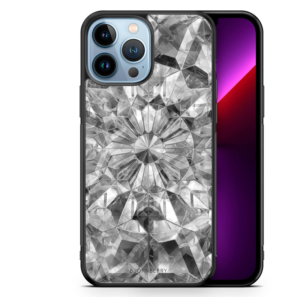 iPhone 13 Pro Max Case - Grey Crystals