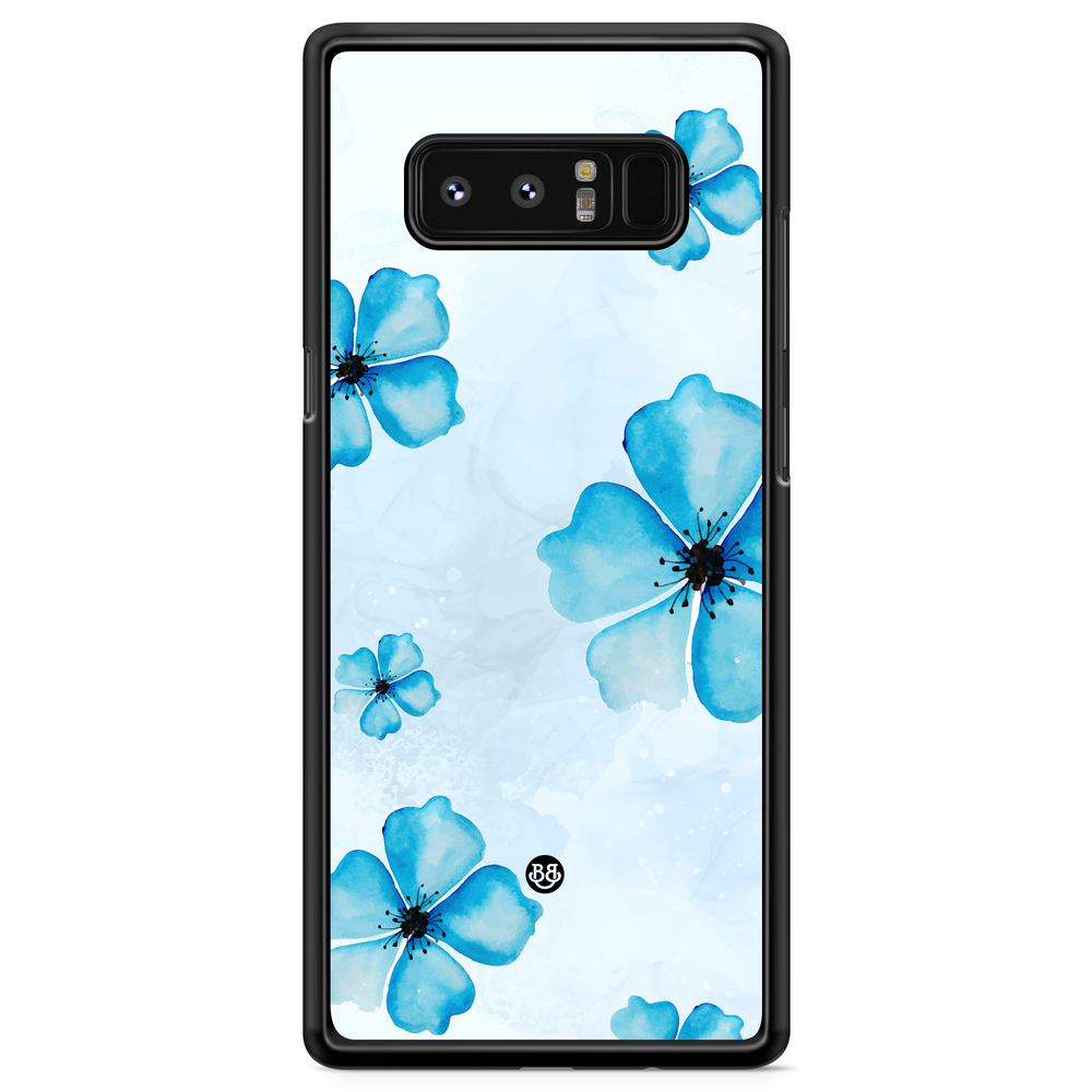 Samsung Galaxy Note 8 Case - WILD BLOOM - Blue Bloom