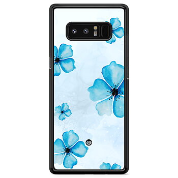 Samsung Galaxy Note 8 Skal - WILD BLOOM - Blue Bloom