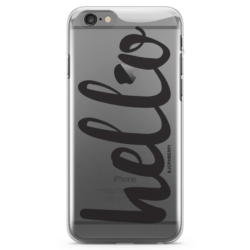 iPhone 6/6s TPU Case - Hello Black