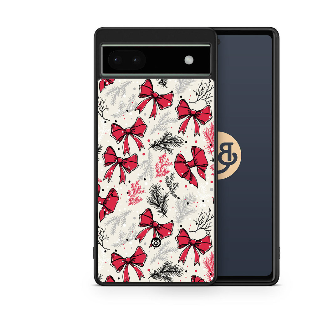 Google Pixel 6a Case - Christmas Bows