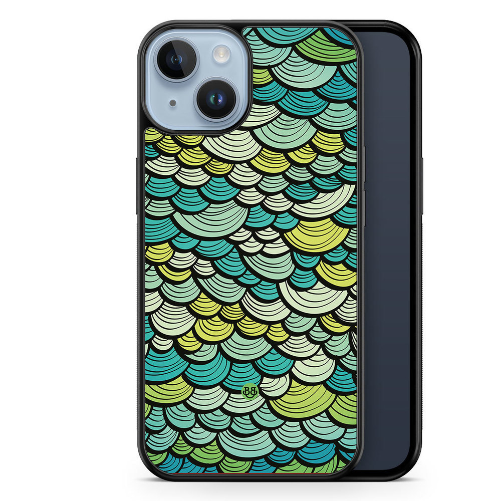 iPhone 14 Plus Case - Green Mermaid Scales