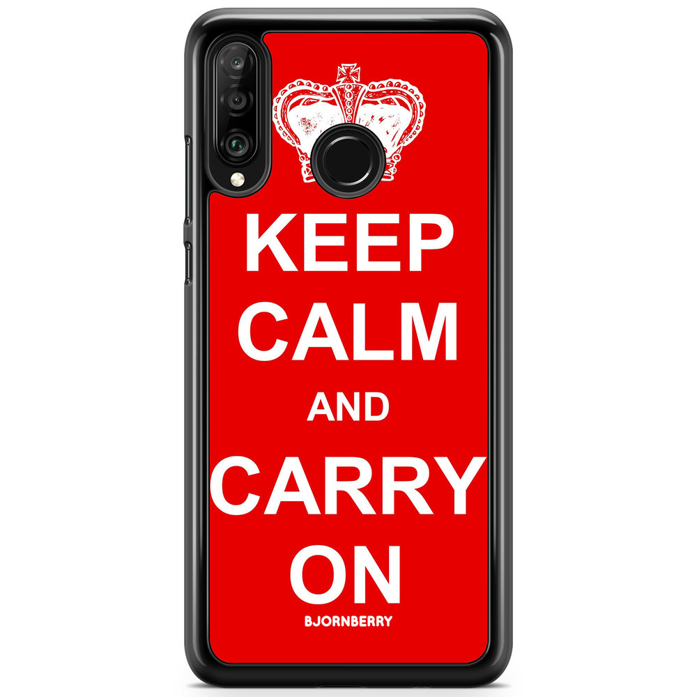 Huawei P30 Lite Case - Keep calm carry on