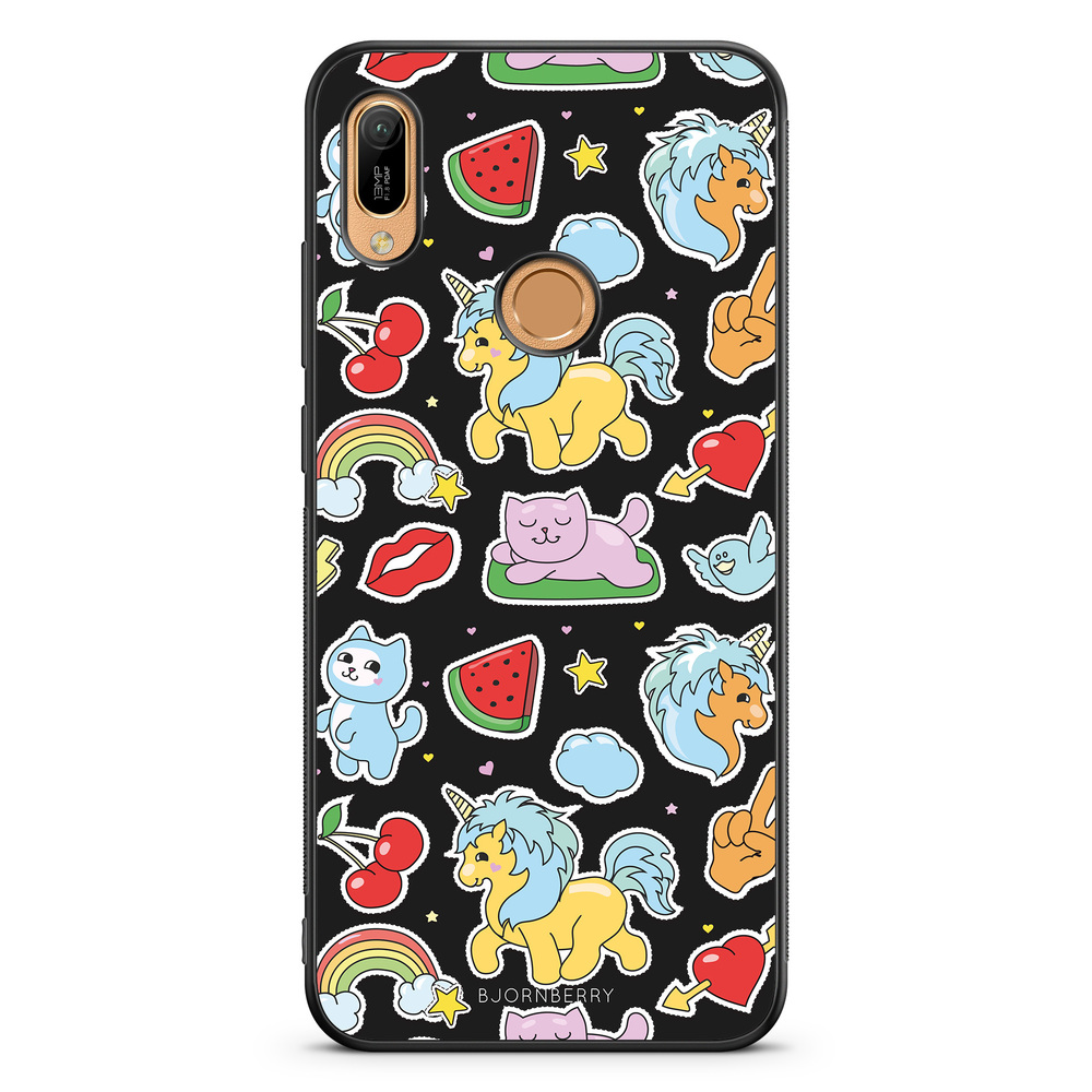 Huawei Y6 2019 Case - Cute Stickers