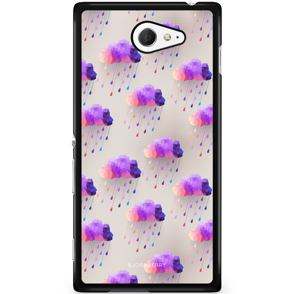 Sony Xperia M2 Aqua Case - Retro Cloud