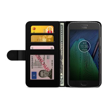 Motorola Moto G5S Plus Plånboksfodral Custom - Sverige Namn/Nummer