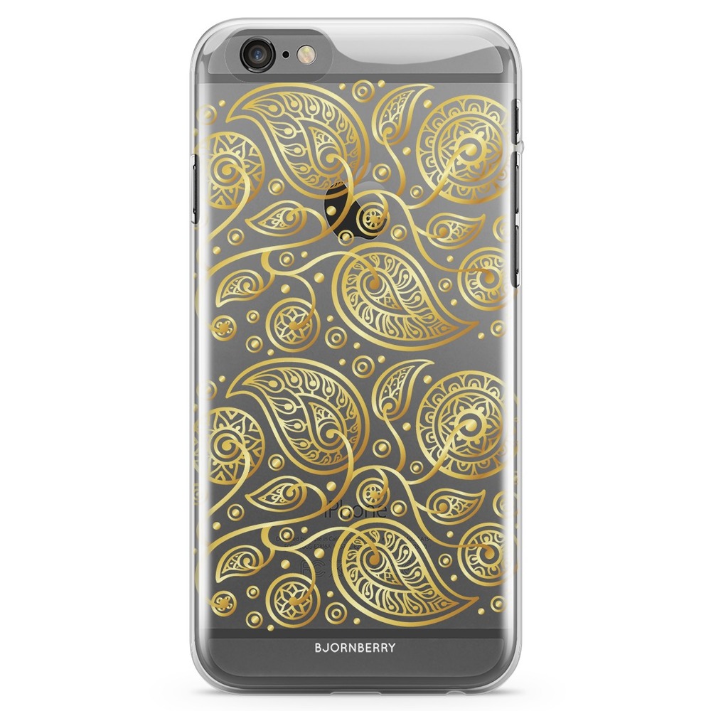 iPhone 6/6s TPU Case - Gold Flowers
