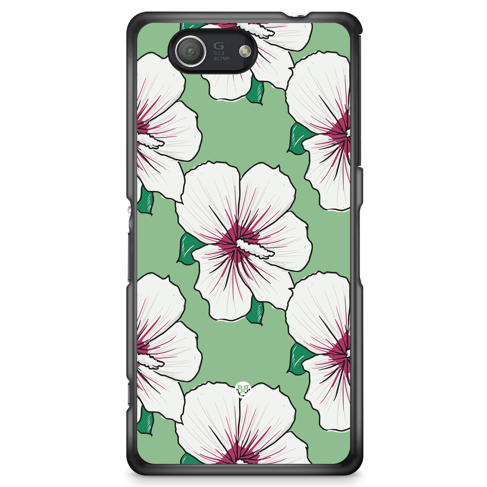 Sony Xperia Z3 Compact Case - Creamy White Flowers