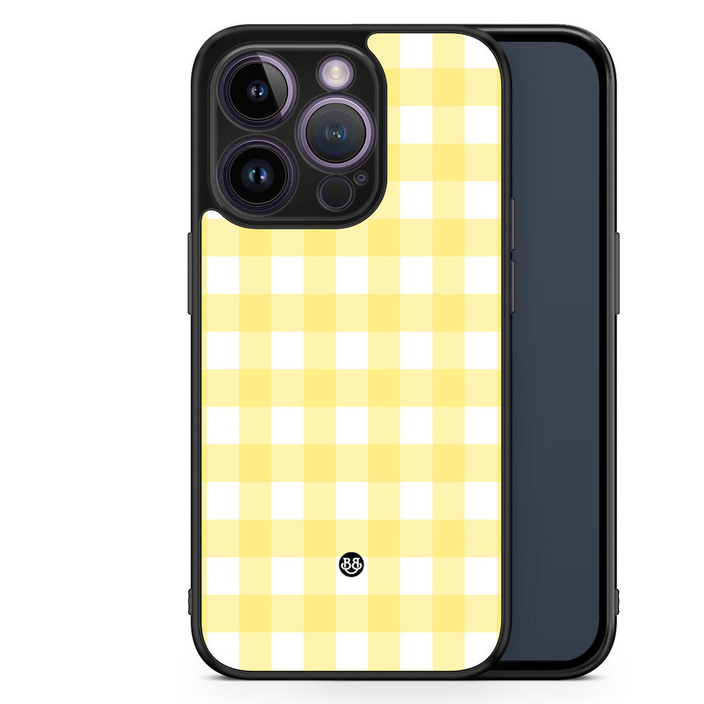 iPhone 14 Pro Case - SUMMER GARDEN - Lemon Check