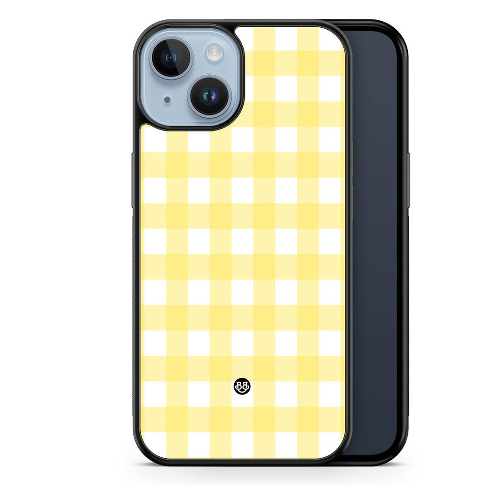 iPhone 14 Plus Case - SUMMER GARDEN - Lemon Check